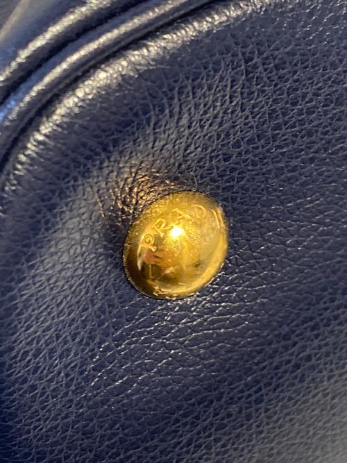 PRADA（プラダ）PRADA (プラダ) 2WAYショルダーバッグ ネイビーの古着・服飾アイテム