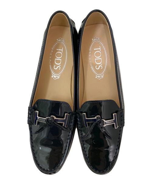TOD'S（トッズ）TOD'S (トッズ) モカシンドライビングシューズ ブラック サイズ:35 1/2の古着・服飾アイテム