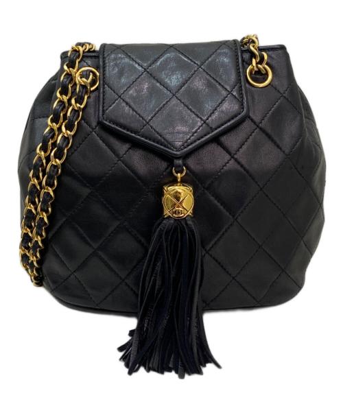 CHANEL（シャネル）CHANEL (シャネル) チェーンショルダーバッグ ブラックの古着・服飾アイテム