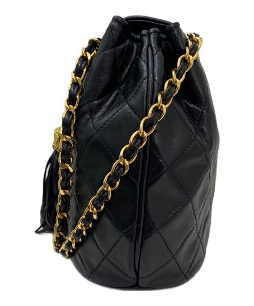 CHANEL（シャネル）CHANEL (シャネル) チェーンショルダーバッグ ブラックの古着・服飾アイテム
