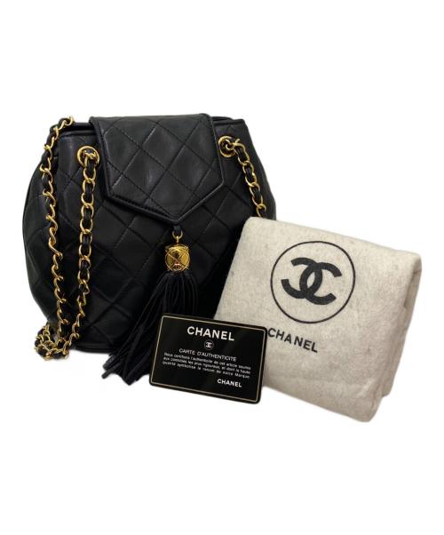 CHANEL（シャネル）CHANEL (シャネル) チェーンショルダーバッグ ブラックの古着・服飾アイテム