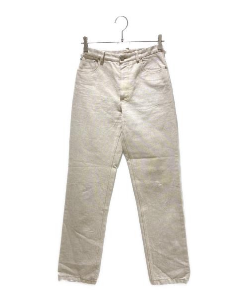 HERMES（エルメス）HERMES (エルメス) テーパードデニムパンツ ベージュ サイズ:36の古着・服飾アイテム