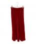 CLANE（クラネ）の古着「ベルベットスカート」｜レッド