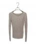 AURALEE（オーラリー）の古着「SILK COTTON MELANGE RIB KNIT V-NECK P/O」｜ベージュ