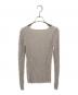 AURALEE (オーラリー) SILK COTTON MELANGE RIB KNIT V-NECK P/O ベージュ サイズ:1：14000円