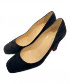 Christian Louboutinクリスチャン・ルブタン）の古着「Suede pumps　スウェードパンプス」｜ブラック