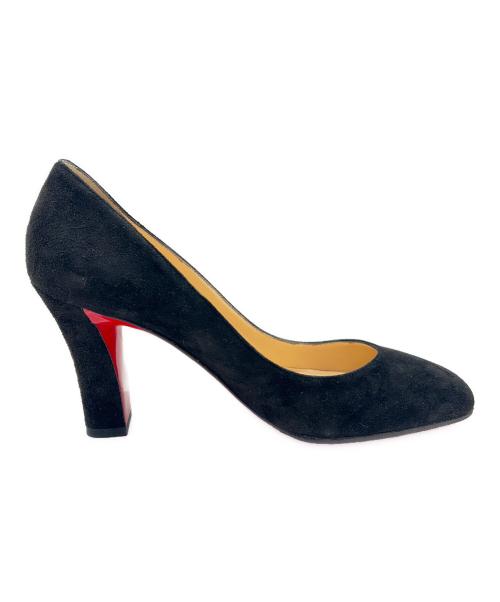 Christian Louboutin（クリスチャン・ルブタン）Christian Louboutin (クリスチャン・ルブタン) Suede pumps　スウェードパンプス ブラック サイズ:36の古着・服飾アイテム