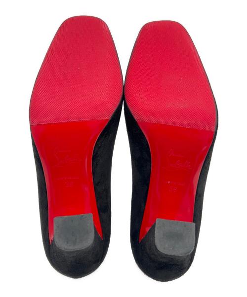 Christian Louboutin（クリスチャン・ルブタン）Christian Louboutin (クリスチャン・ルブタン) Suede pumps　スウェードパンプス ブラック サイズ:36の古着・服飾アイテム