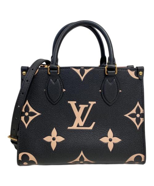 LOUIS VUITTON（ルイ ヴィトン）LOUIS VUITTON (ルイ ヴィトン) オンザゴーPM ブラック×ベージュ サイズ:PMの古着・服飾アイテム