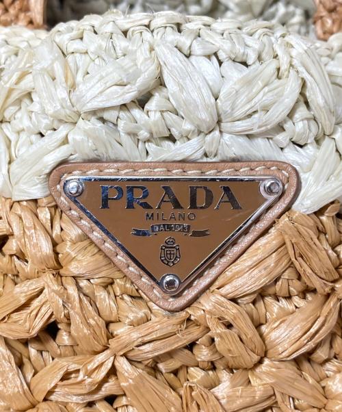 PRADA（プラダ）PRADA (プラダ) カナパ/2WAYハンドバッグ ベージュの古着・服飾アイテム