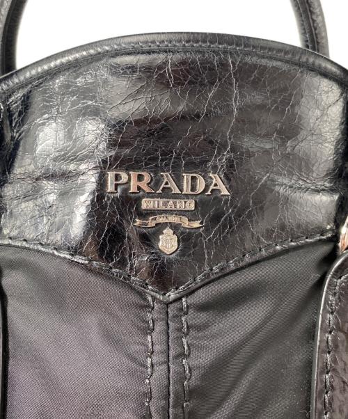 PRADA（プラダ）PRADA (プラダ) 2WAYショルダーバッグ ブラックの古着・服飾アイテム