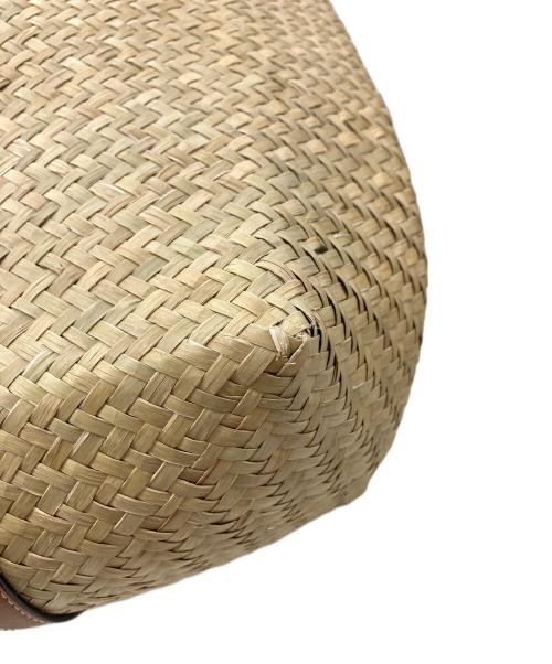 JIMMY CHOO（ジミーチュウ）JIMMY CHOO (ジミーチュウ) RAFFIA TOTE かごバッグ/ラフィアトート ベージュの古着・服飾アイテム