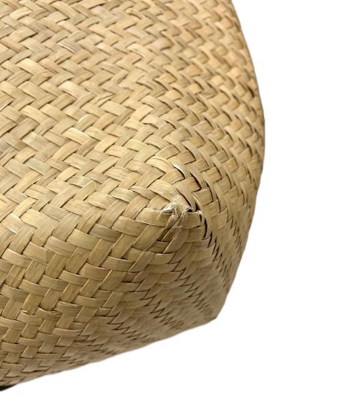 JIMMY CHOO（ジミーチュウ）JIMMY CHOO (ジミーチュウ) RAFFIA TOTE かごバッグ/ラフィアトート ベージュの古着・服飾アイテム