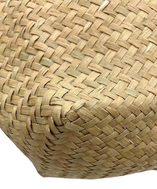 JIMMY CHOO（ジミーチュウ）JIMMY CHOO (ジミーチュウ) RAFFIA TOTE かごバッグ/ラフィアトート ベージュの古着・服飾アイテム