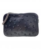 JIMMY CHOOジミーチュウ）の古着「スタッズ チェーンショルダーバッグ」｜ブラック