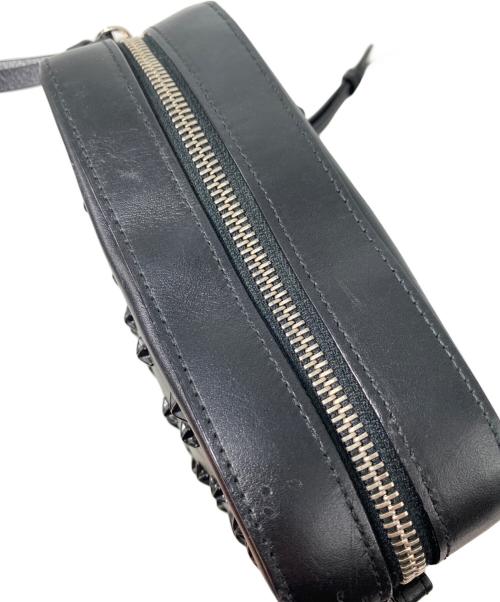 JIMMY CHOO（ジミーチュウ）JIMMY CHOO (ジミーチュウ) スタッズ チェーンショルダーバッグ ブラックの古着・服飾アイテム