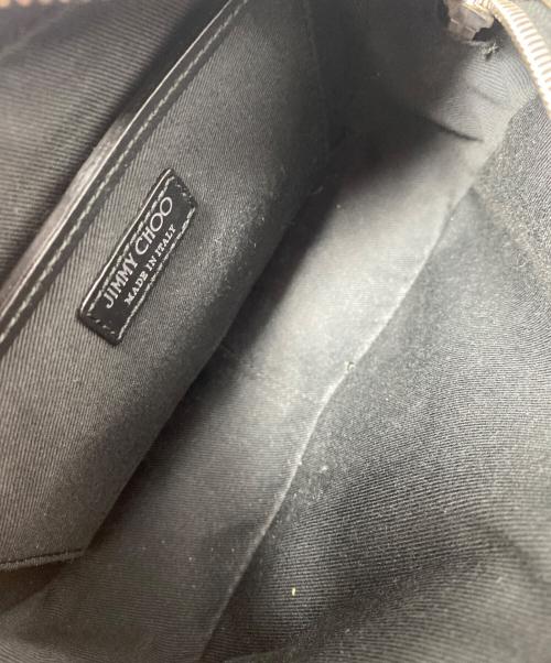 JIMMY CHOO（ジミーチュウ）JIMMY CHOO (ジミーチュウ) スタッズ チェーンショルダーバッグ ブラックの古着・服飾アイテム