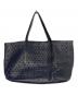 JIMMY CHOO (ジミーチュウ) スターエンボス グレイニーレザー・トートバッグ ネイビー：50000円