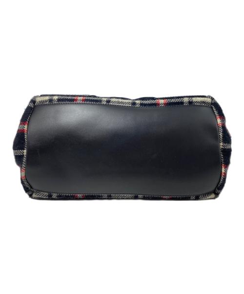 BALENCIAGA（バレンシアガ）BALENCIAGA (バレンシアガ) カバス チェック柄 ハンドバッグ ブラックの古着・服飾アイテム