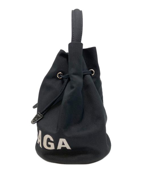 BALENCIAGA（バレンシアガ）BALENCIAGA (バレンシアガ) ロゴ刺繍ナイロン2wayバッグ ブラックの古着・服飾アイテム