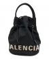 BALENCIAGA（バレンシアガ）の古着「ロゴ刺繍ナイロン2wayバッグ」｜ブラック