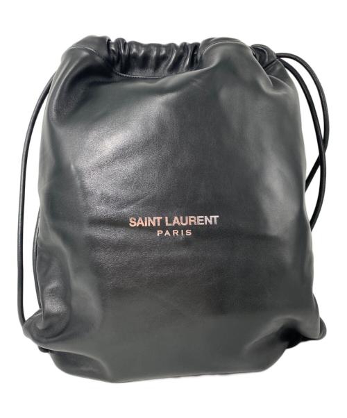Saint Laurent Paris（サンローランパリ）Saint Laurent Paris (サンローランパリ) TEDDY BACK PACK ブラックの古着・服飾アイテム