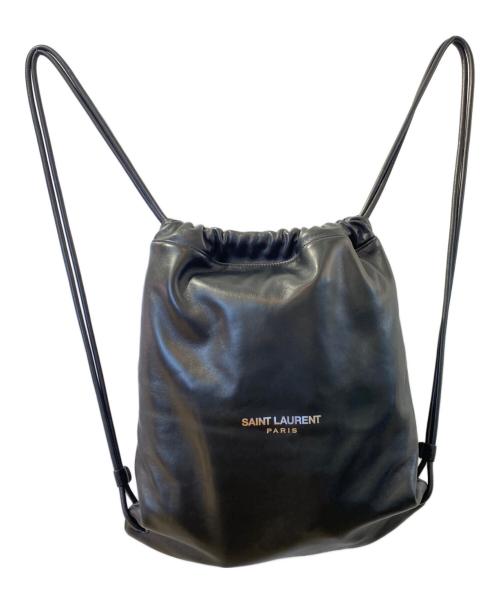 Saint Laurent Paris（サンローランパリ）Saint Laurent Paris (サンローランパリ) TEDDY BACK PACK ブラックの古着・服飾アイテム