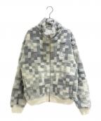 LOUIS VUITTONルイ ヴィトン）の古着「ダモフラージュスノーフリースブルゾン」｜ホワイト