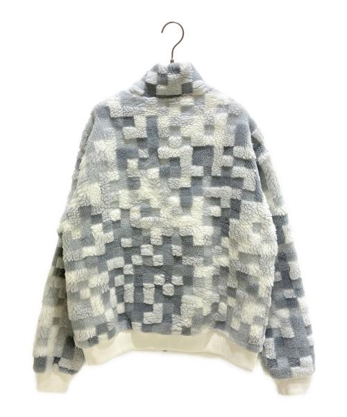 LOUIS VUITTON（ルイ ヴィトン）LOUIS VUITTON (ルイ ヴィトン) ダモフラージュスノーフリースブルゾン ホワイト サイズ:Lの古着・服飾アイテム