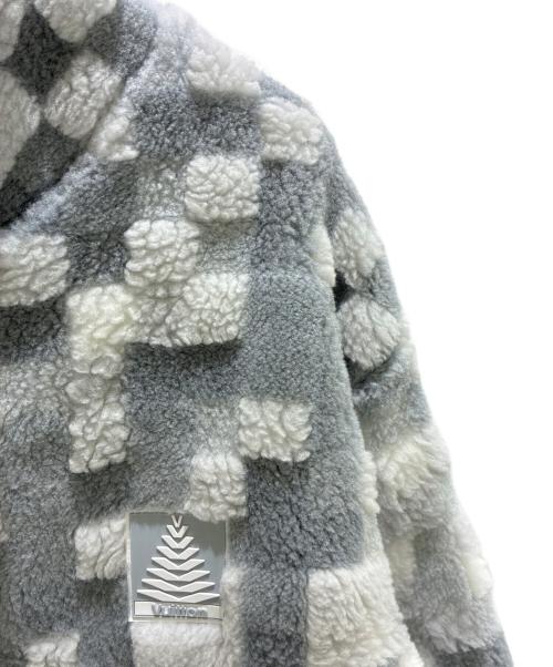 LOUIS VUITTON（ルイ ヴィトン）LOUIS VUITTON (ルイ ヴィトン) ダモフラージュスノーフリースブルゾン ホワイト サイズ:Lの古着・服飾アイテム