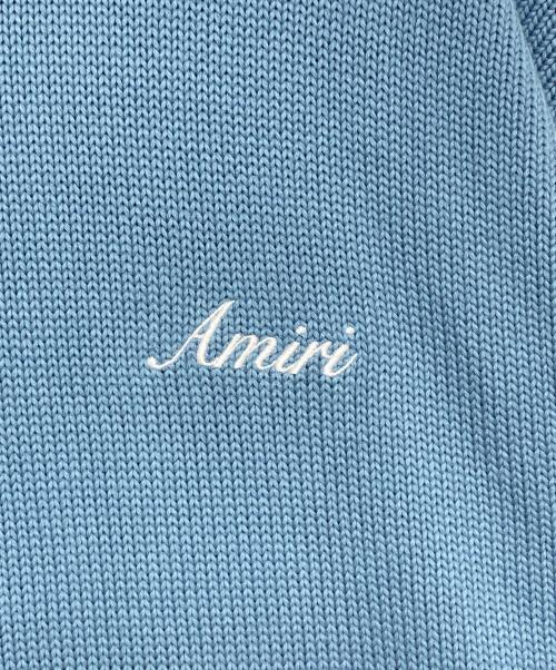 AMIRI（アミリ）AMIRI (アミリ) ニットパーカー スカイブルー サイズ:Lの古着・服飾アイテム