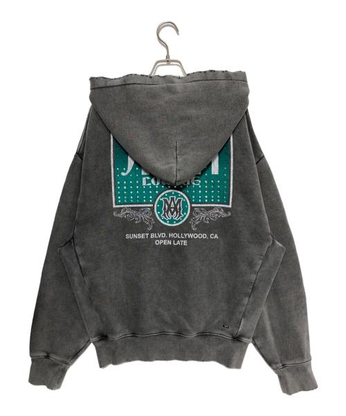 AMIRI（アミリ）AMIRI (アミリ) ヴィンテージクリスタルラウンジフーディー グレー サイズ:Sの古着・服飾アイテム