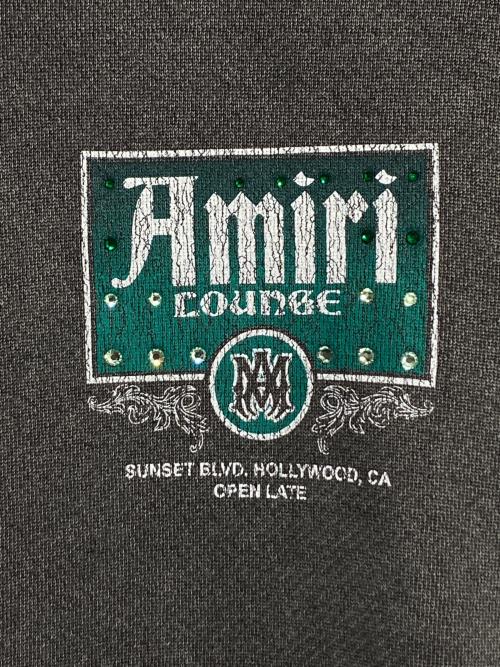 AMIRI（アミリ）AMIRI (アミリ) ヴィンテージクリスタルラウンジフーディー グレー サイズ:Sの古着・服飾アイテム