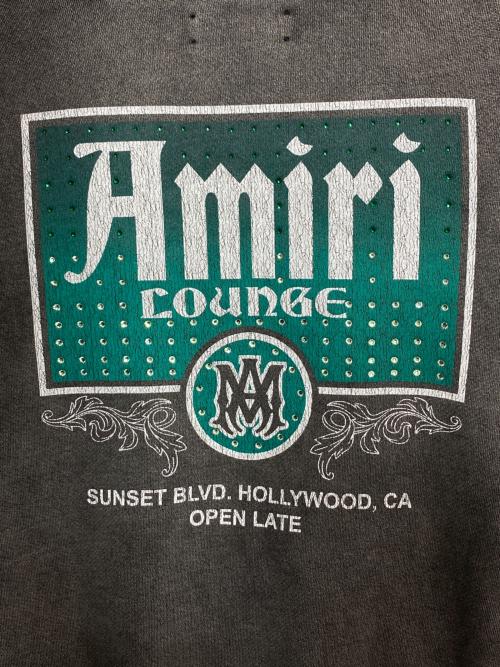 AMIRI（アミリ）AMIRI (アミリ) ヴィンテージクリスタルラウンジフーディー グレー サイズ:Sの古着・服飾アイテム