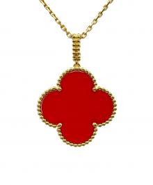 VAN CLEEF & ARPELS（ヴァンクリーフ＆アーペル）の古着「Magic Alhambra long necklace 1 motif マジックアルハンブラ ロング ペンダント」