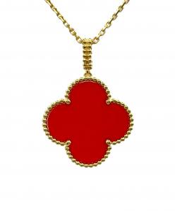 VAN CLEEF & ARPELS（ヴァンクリーフ＆アーペル）の古着「Magic Alhambra long necklace 1 motif マジックアルハンブラ ロング ペンダント」