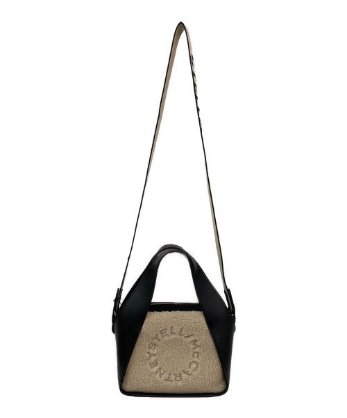 STELLA McCARTNEY（ステラマッカートニー）STELLA McCARTNEY (ステラマッカートニー) ロゴシアリングショルダーバッグ ブラック×ホワイトの古着・服飾アイテム