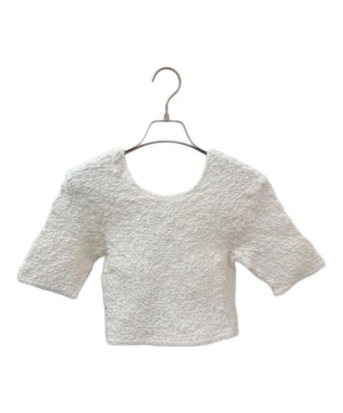 GANNI（ガニー）GANNI (ガニー) 半袖カットソー ホワイト サイズ:36の古着・服飾アイテム