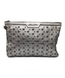 JIMMY CHOO（ジミーチュウ）の古着「クラッチバッグ」｜シルバー