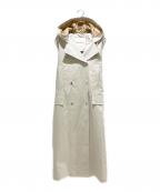 MaxMaraマックスマーラ）の古着「ロングコートジレ」｜アイボリー