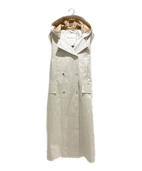 MaxMara（マックスマーラ）MaxMara (マックスマーラ) ロングコートジレ アイボリー サイズ:40の古着・服飾アイテム
