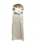 MaxMara（マックスマーラ）の古着「ロングコートジレ」｜アイボリー