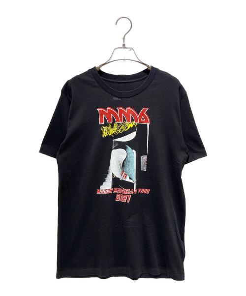 MM6 Maison Margiela（エムエムシックスメゾンマルジェラ）MM6 Maison Margiela (エムエムシックスメゾンマルジェラ) プリントTシャツ ブラック サイズ:Sの古着・服飾アイテム