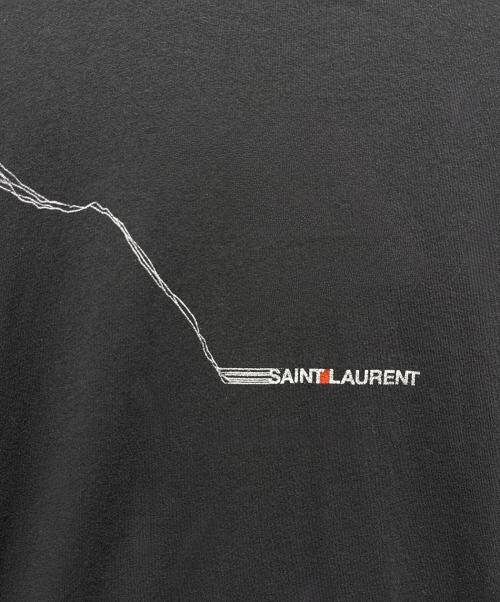 Saint Laurent Paris（サンローランパリ）Saint Laurent Paris (サンローランパリ) ロゴTシャツ ブラック サイズ:XSの古着・服飾アイテム