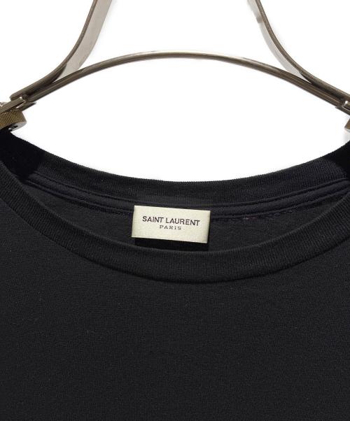Saint Laurent Paris（サンローランパリ）Saint Laurent Paris (サンローランパリ) ロゴTシャツ ブラック サイズ:XSの古着・服飾アイテム