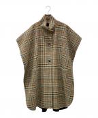 BURBERRYバーバリー）の古着「ポンチョ/ポンチョコート」｜ブラウン
