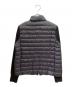 MONCLER (モンクレール) ニット切替ダウンジャケット ブラック サイズ:Ｓ 未使用品：65000円