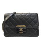 CHANELシャネル）の古着「マトラッセ ビューティーロック チェーンショルダーバッグ/Matelassé Beauty Lock Chain Shoulder Bag」｜ブラック