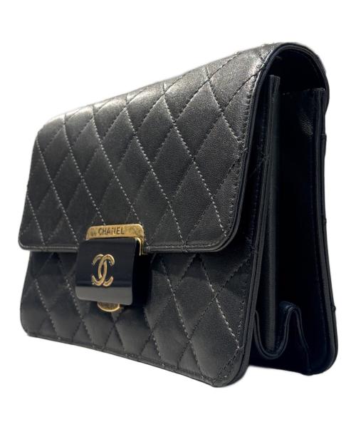 CHANEL（シャネル）CHANEL (シャネル) マトラッセ ビューティーロック チェーンショルダーバッグ/Matelassé Beauty Lock Chain Shoulder Bag ブラックの古着・服飾アイテム