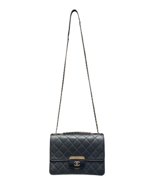 CHANEL（シャネル）CHANEL (シャネル) マトラッセ ビューティーロック チェーンショルダーバッグ/Matelassé Beauty Lock Chain Shoulder Bag ブラックの古着・服飾アイテム